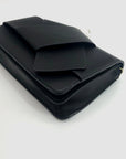 On 34th Black Rosemari Clutch