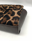 Michael Kors Brown Calf Hair Mini Selma Crossbody Bag