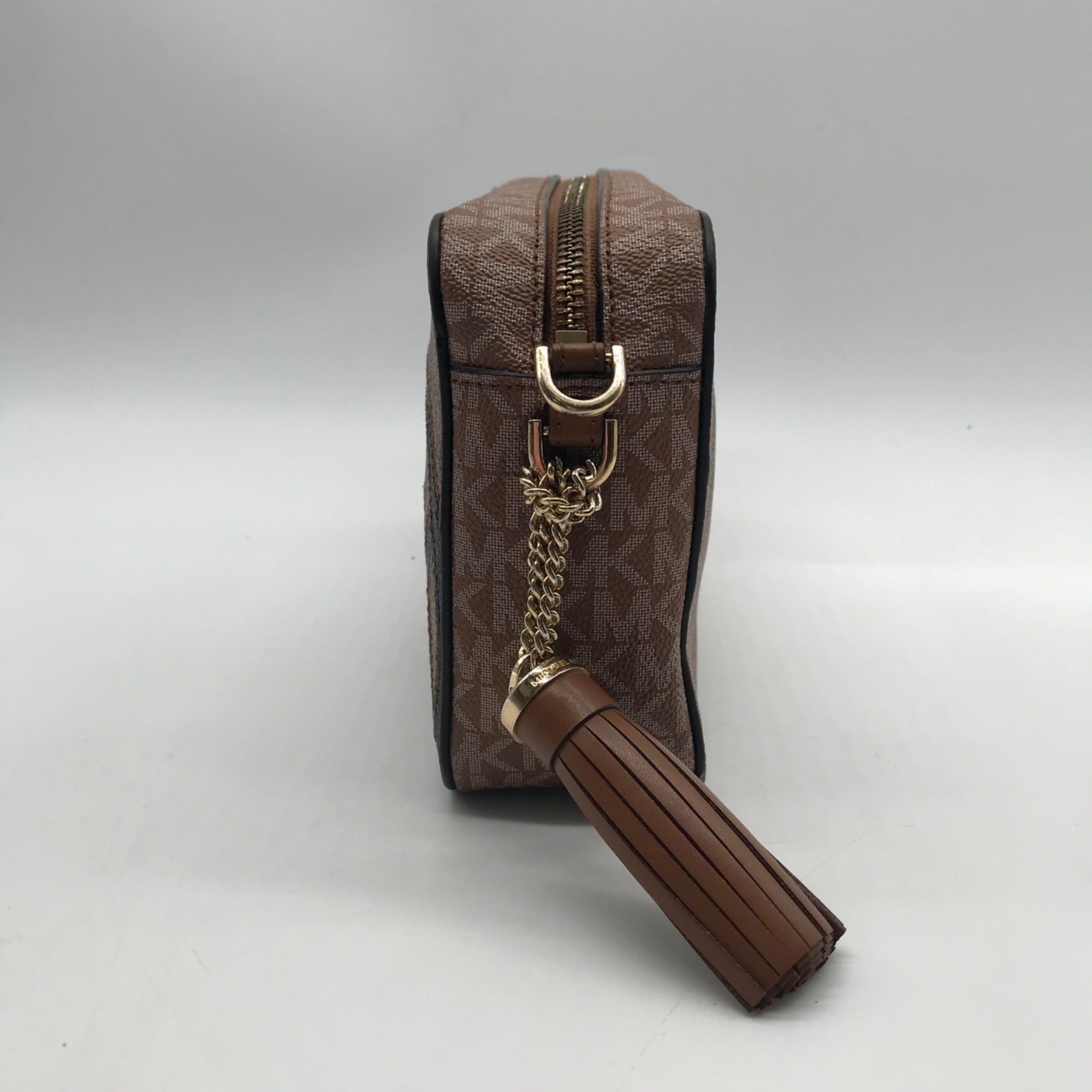 Michael Kors Brown Pebbled Leather Crossbody