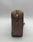 Michael Kors Brown Pebbled Leather Crossbody