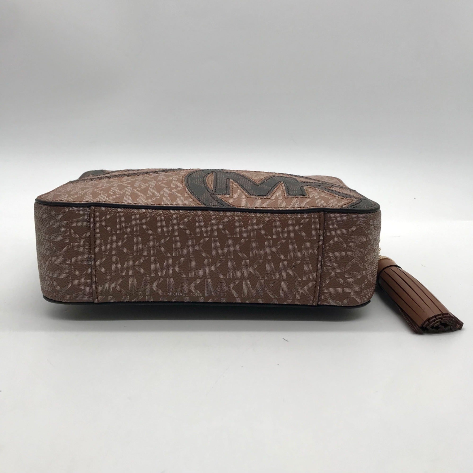Michael Kors Brown Pebbled Leather Crossbody