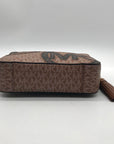 Michael Kors Brown Pebbled Leather Crossbody