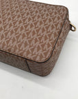 Michael Kors Brown Pebbled Leather Crossbody