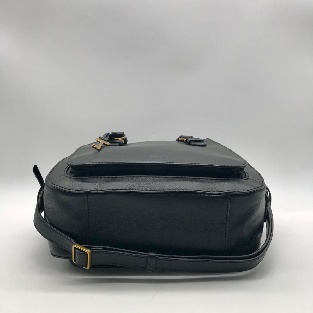 Fossil Black Leather Women's Brooke Satchel Bag