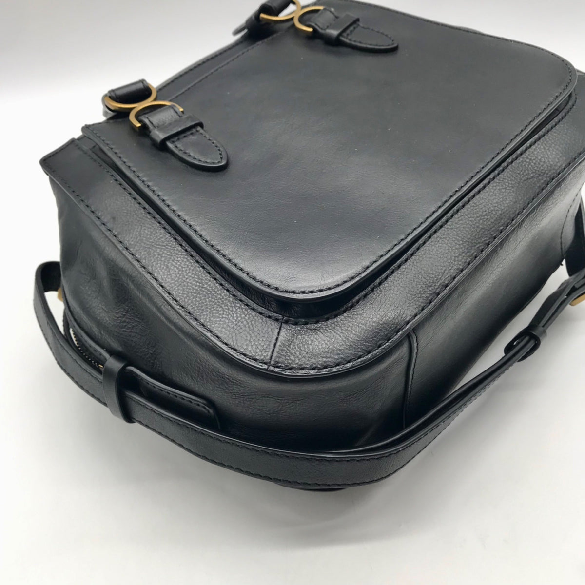 Fossil Black Leather Women's Brooke Satchel Bag