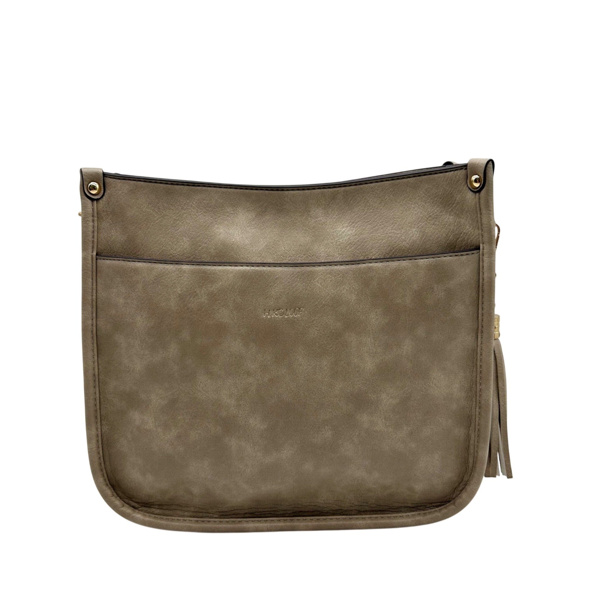 HKCLUF Vegan Leather Hobo Crossbody Bag