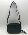 Karl Lagerfeld Black Rhinestone Duo Camera Crossbody