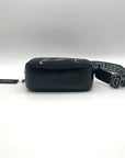 Karl Lagerfeld Black Rhinestone Duo Camera Crossbody