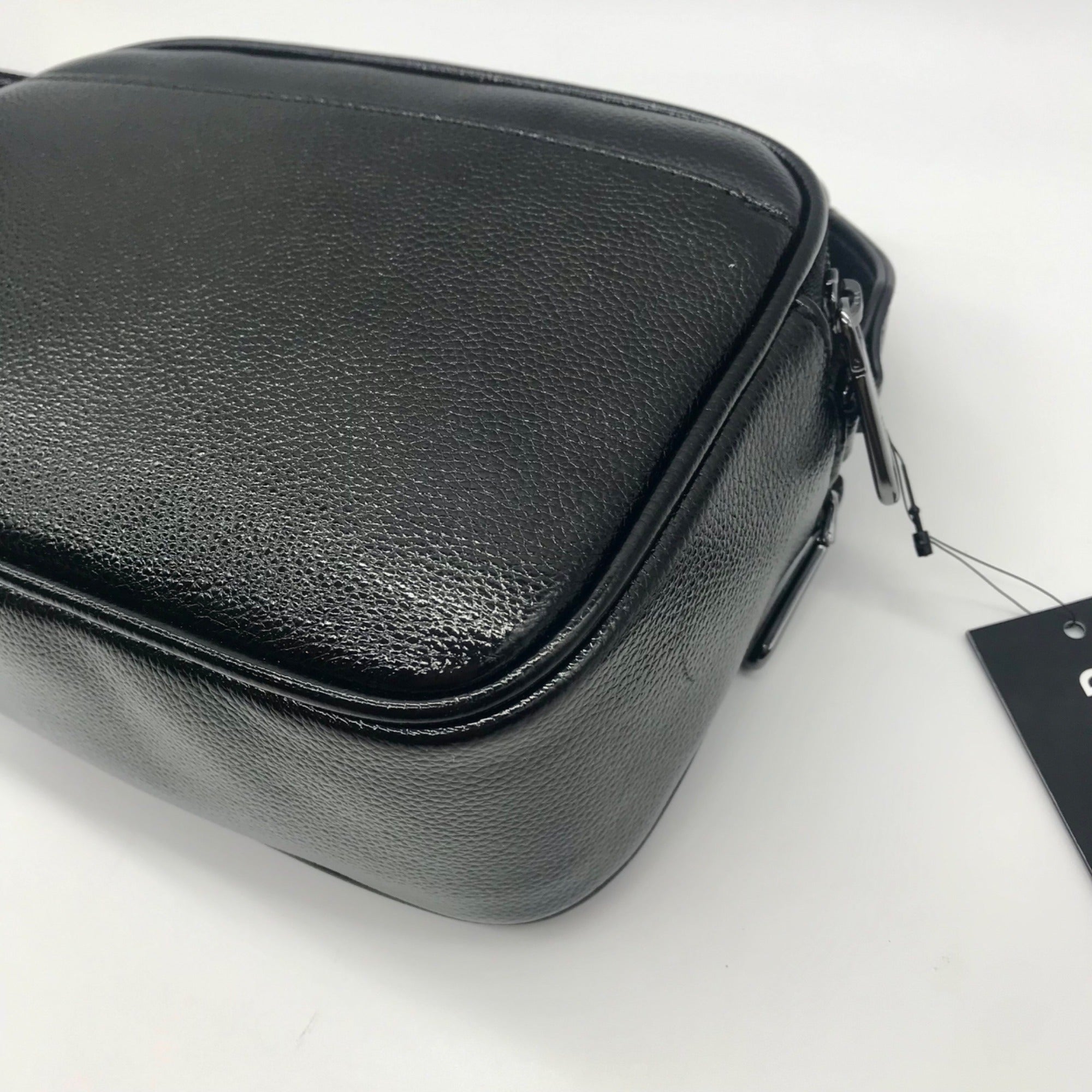 Karl Lagerfeld Black Rhinestone Duo Camera Crossbody