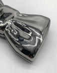 Aqua Metallic Bow Crossbody Bag