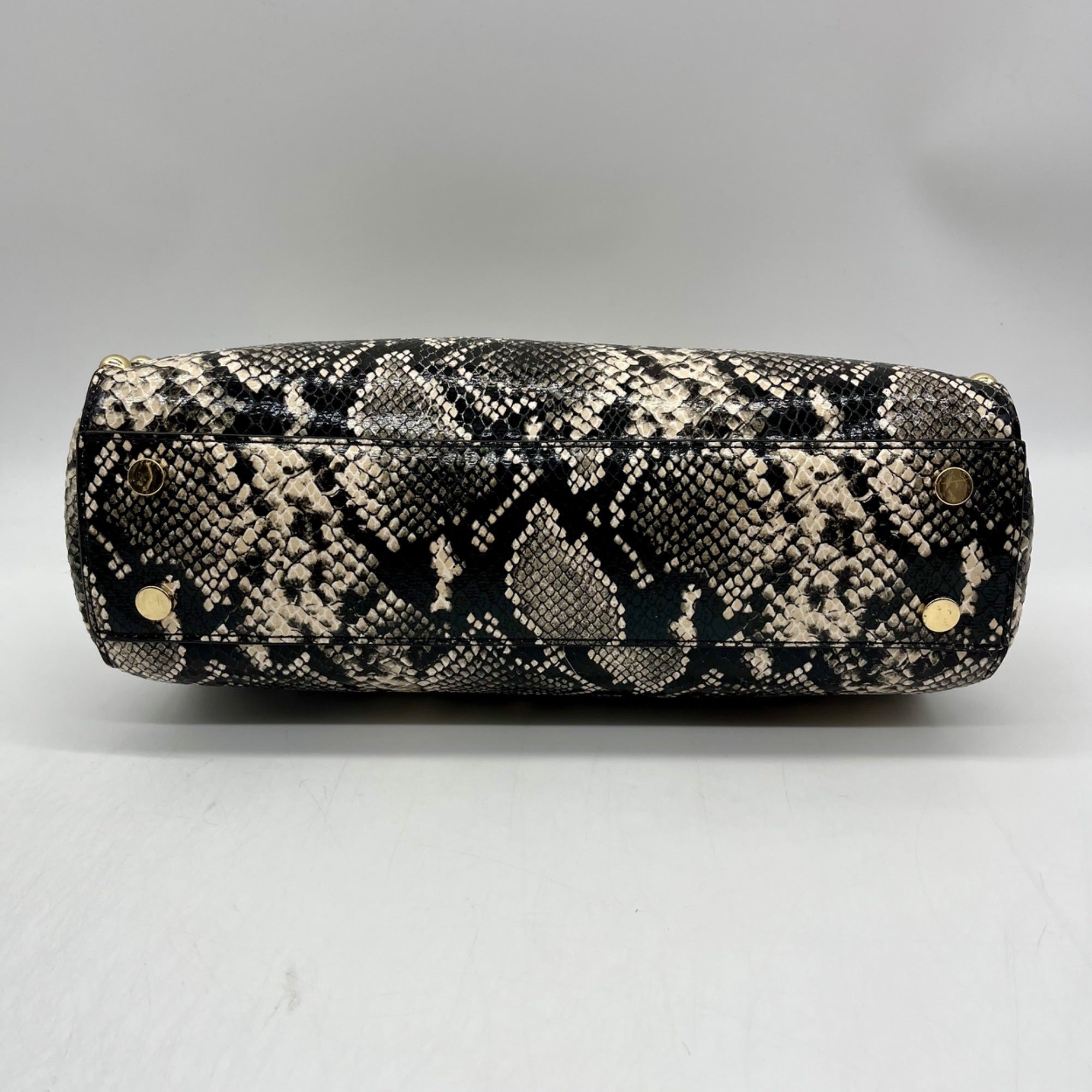 I.N.C. International Concepts Grey/Black Snakeskin Salee Medium Shoulder Bag