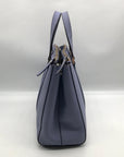 Kate Spade Light Blue Saffiano Leather Leila Triple Compartment Tote Bag