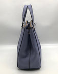 Kate Spade Light Blue Saffiano Leather Leila Triple Compartment Tote Bag