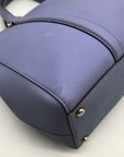 Kate Spade Light Blue Saffiano Leather Leila Triple Compartment Tote Bag