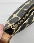 Kate Spade Gray Canvas Vintage Geometric Print Shoulder Bag