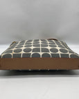 Kate Spade Gray Canvas Vintage Geometric Print Shoulder Bag