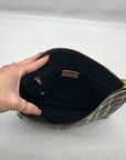 Kate Spade Gray Canvas Vintage Geometric Print Shoulder Bag