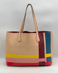 Tory Burch Colorful Striped Perry Tote Bag