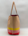 Tory Burch Colorful Striped Perry Tote Bag