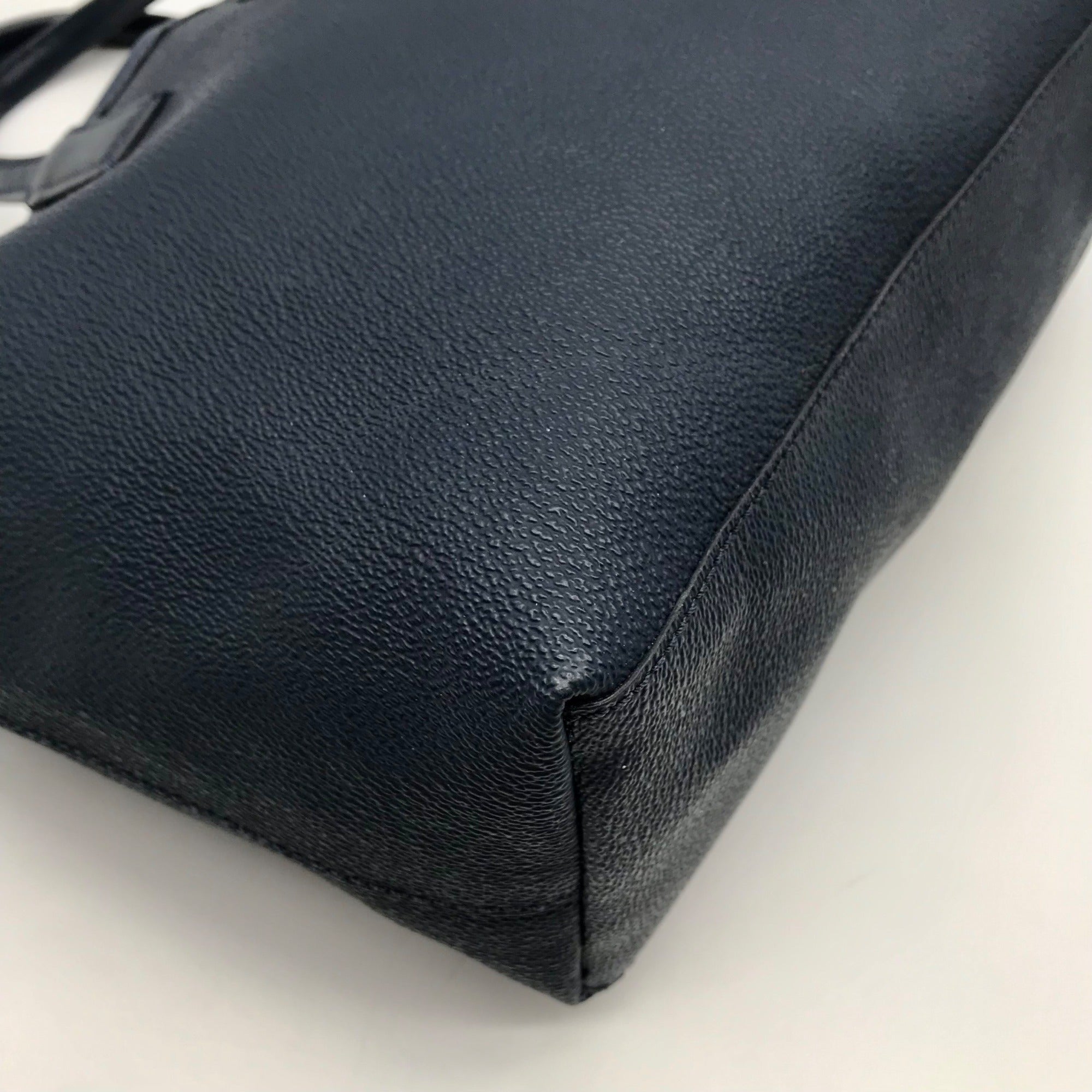 Tory Burch Navy Leather Kerrington I Love You Crossbody Tote