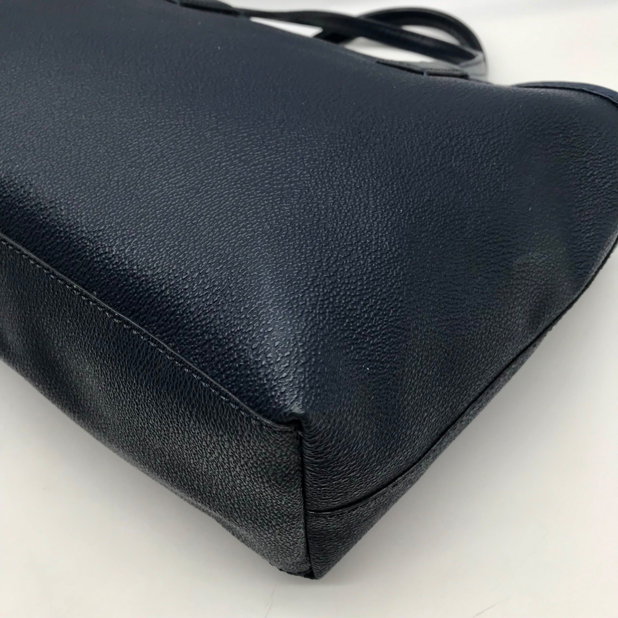 Tory Burch Navy Leather Kerrington I Love You Crossbody Tote