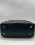 Coach Black Leather Gallery Pleated Tote Bag F13759