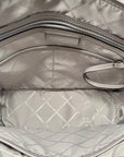 Michael Kors Gray Saffiano Leather Jet Set Tote Bag