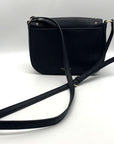 Kate Spade Carsen Black Saffiano Laurel Way Jeweled Crossbody Bag