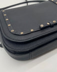 Kate Spade Carsen Black Saffiano Laurel Way Jeweled Crossbody Bag