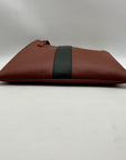 Vince Camuto Brown Pebbled Vegan Leather Luck Tote Bag