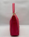 Furla Hot Pink Pebbled Leather Atena Hobo Bag