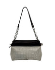 Henri Bendel Croc-Embossed Leather Shoulder Bag