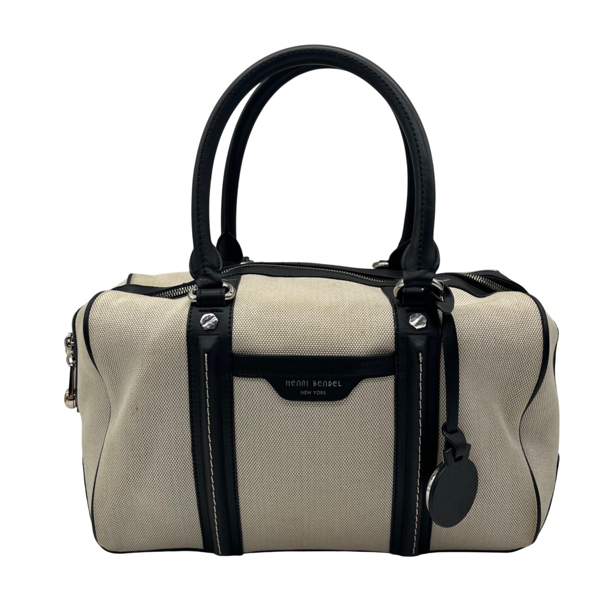 Herni Bendel Beige Weekender Satchel Bag