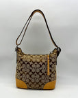 Coach Brown Signature Canvas Shoulder Bag 6347