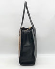 Marc Jacobs Black Snake Embossed Leather Grind Shopper Tote Bag