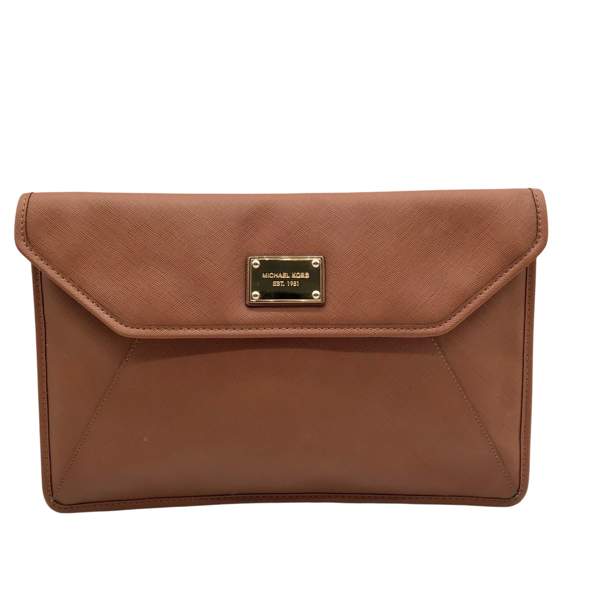 Michael Kors Tan Clutch Bag