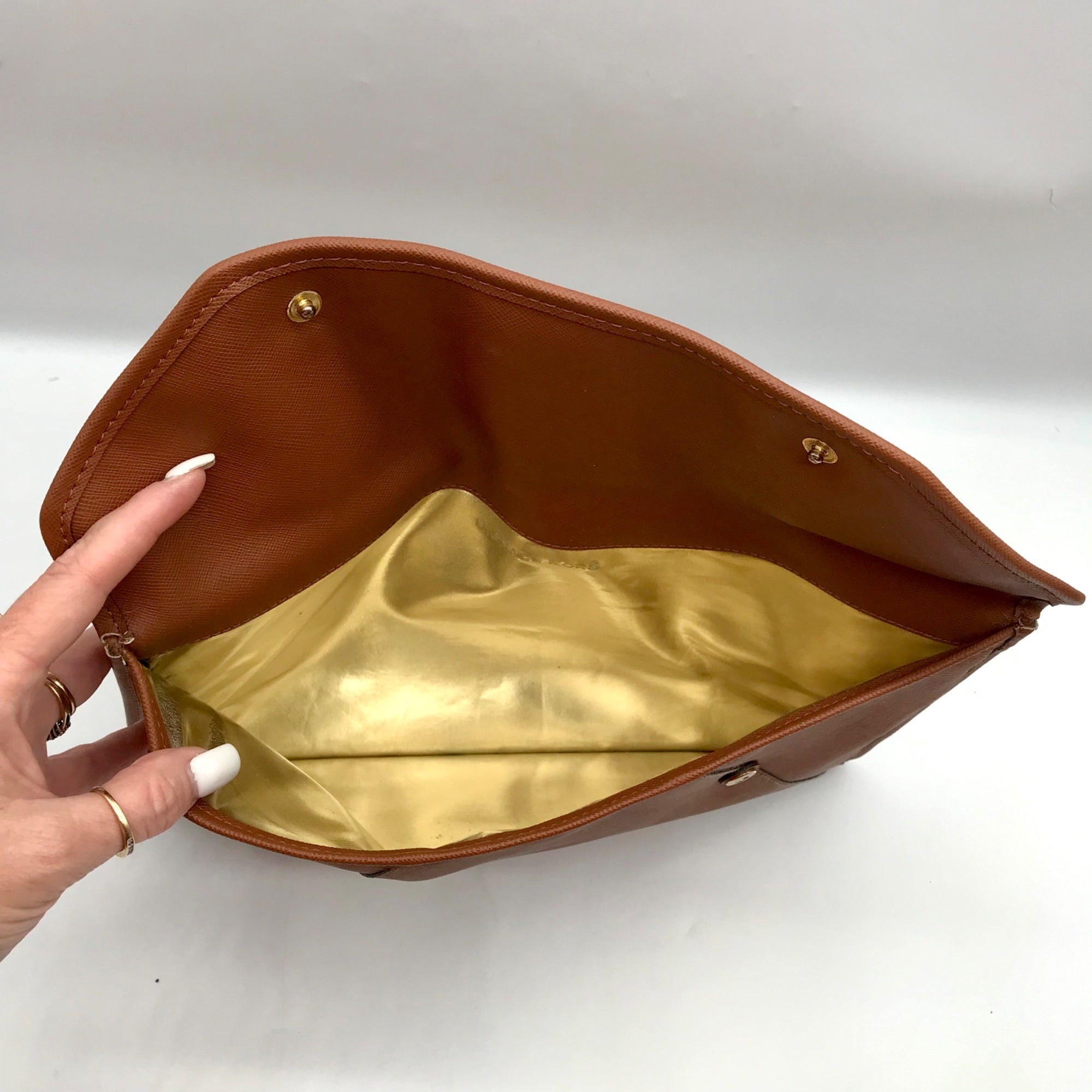 Michael Kors Tan Clutch Bag