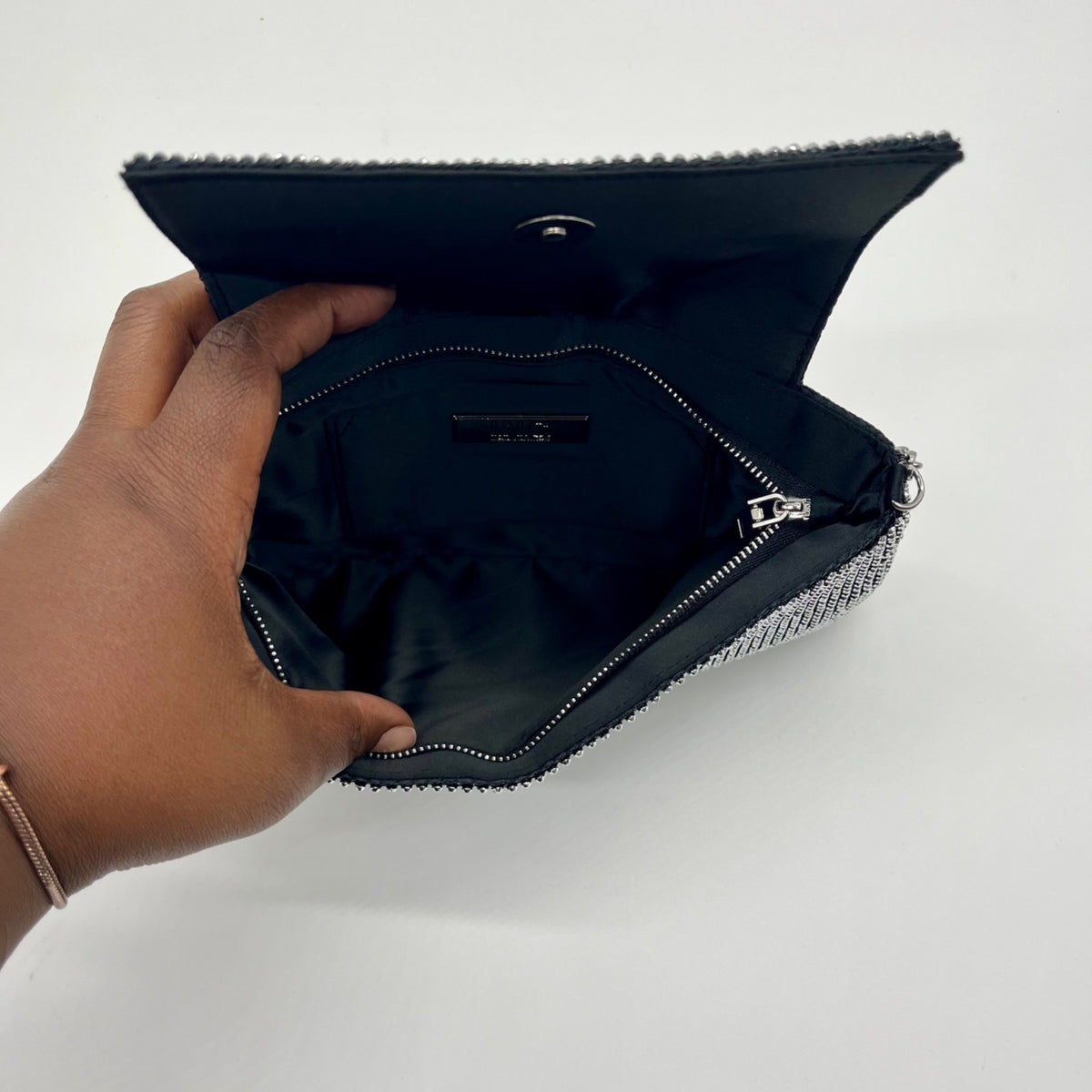 I.N.C. International Concepts Mesh East West Baguette Bag