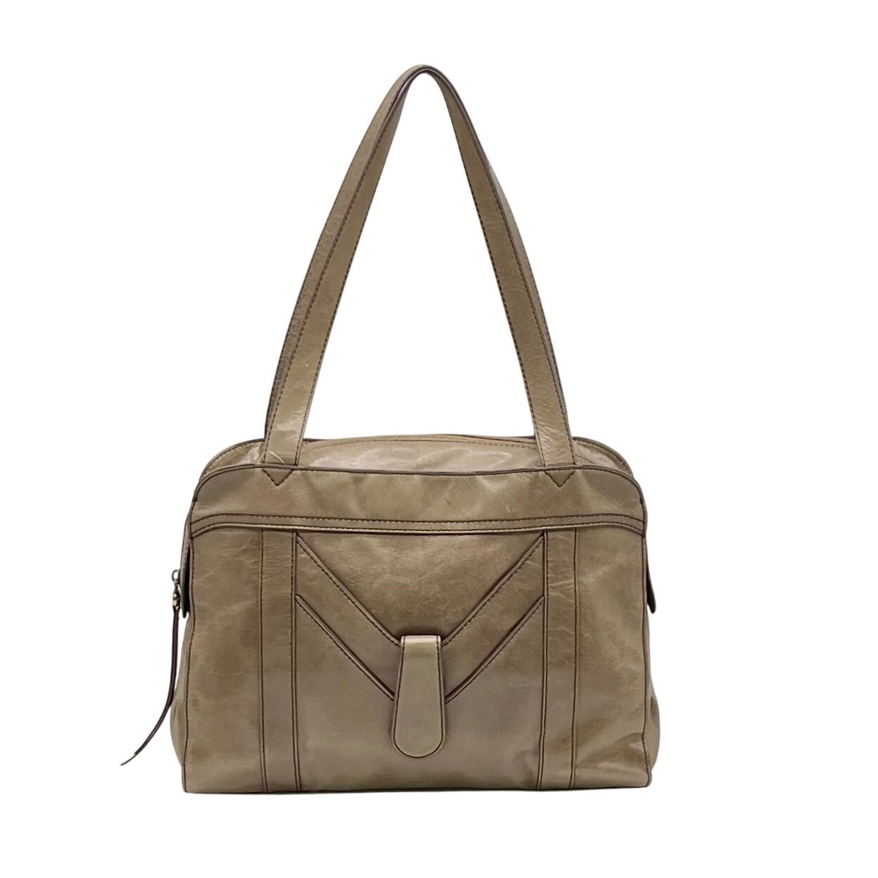 Hobo Gray leather Shoulder Bag