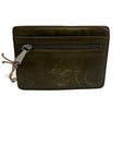 Hobo Green Euro Slide Leather Card Wallet