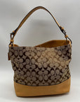 Coach Khaki Jacquard Canvas Y2K Soho Hobo Bag-2156