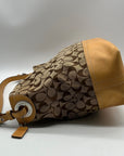 Coach Khaki Jacquard Canvas Y2K Soho Hobo Bag-2156