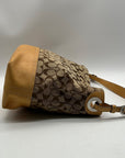 Coach Khaki Jacquard Canvas Y2K Soho Hobo Bag-2156