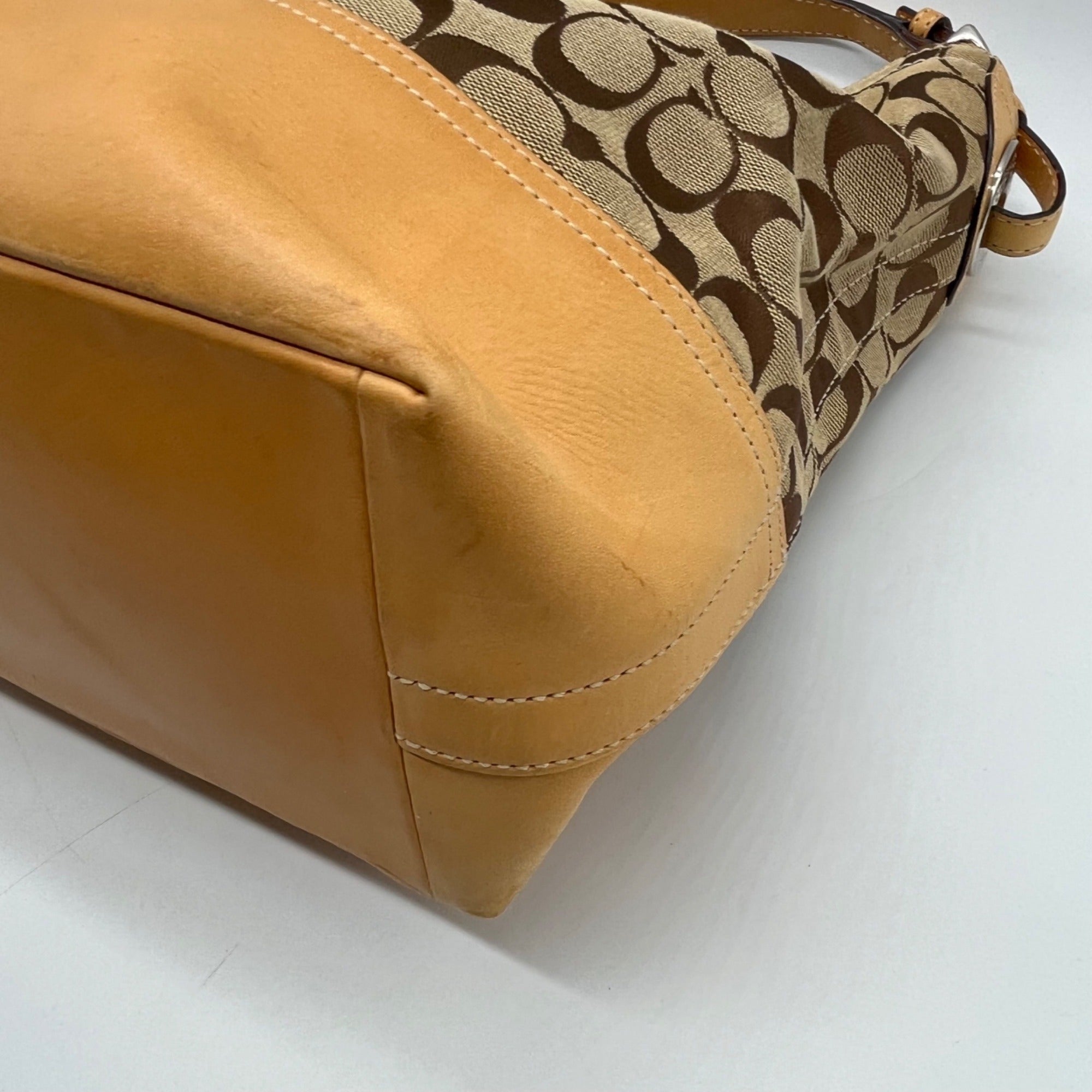 Coach Khaki Jacquard Canvas Y2K Soho Hobo Bag-2156