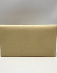 Leslie Dasch Beige Cabana Clutch Straw Bag