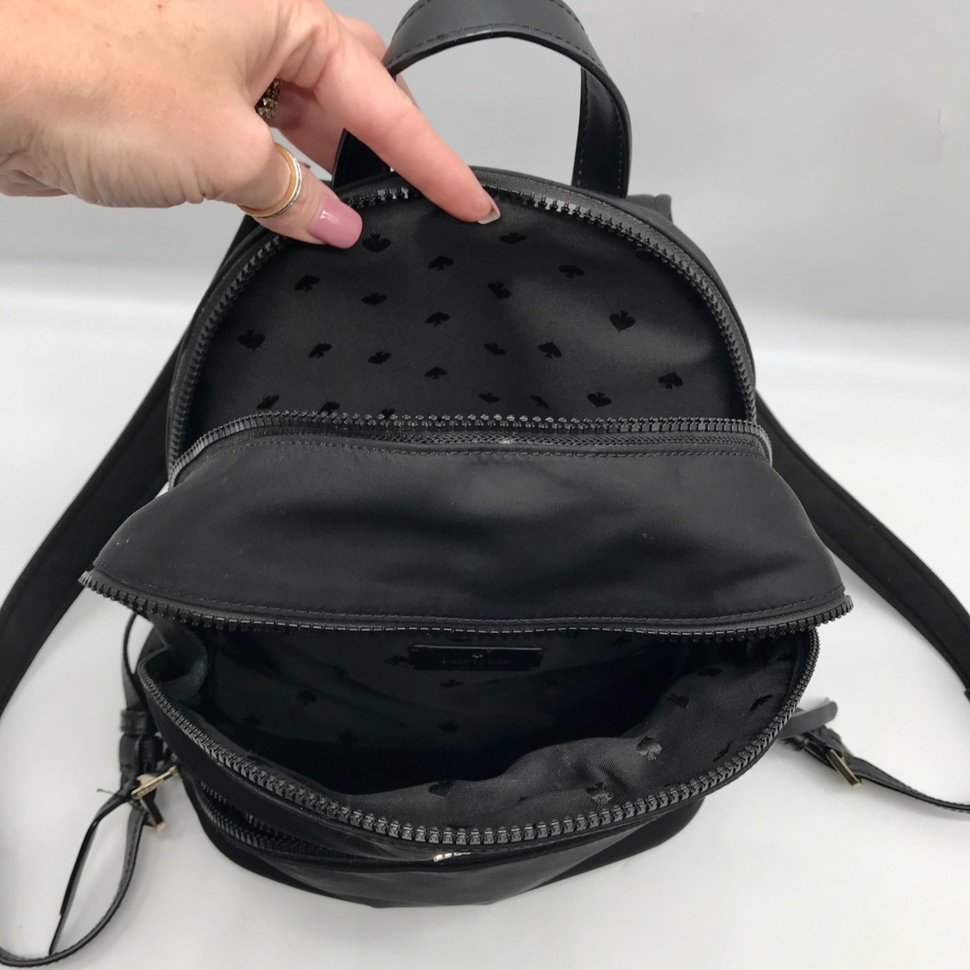 Kate Spade Black Nylon Karissa Backpack