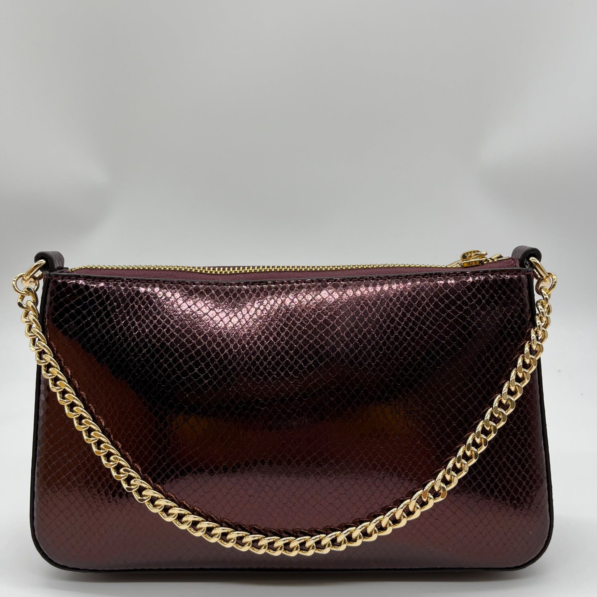 Michael Kors Oxblood Rouge Sombre Leather Shoulder Bag Gift Set