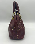 Kenneth Cole Burgundy Leather Satchel Bag