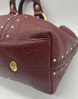 Kenneth Cole Burgundy Leather Satchel Bag