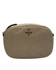 Tory Burch Cream Quilted Leather Crossbody Bag